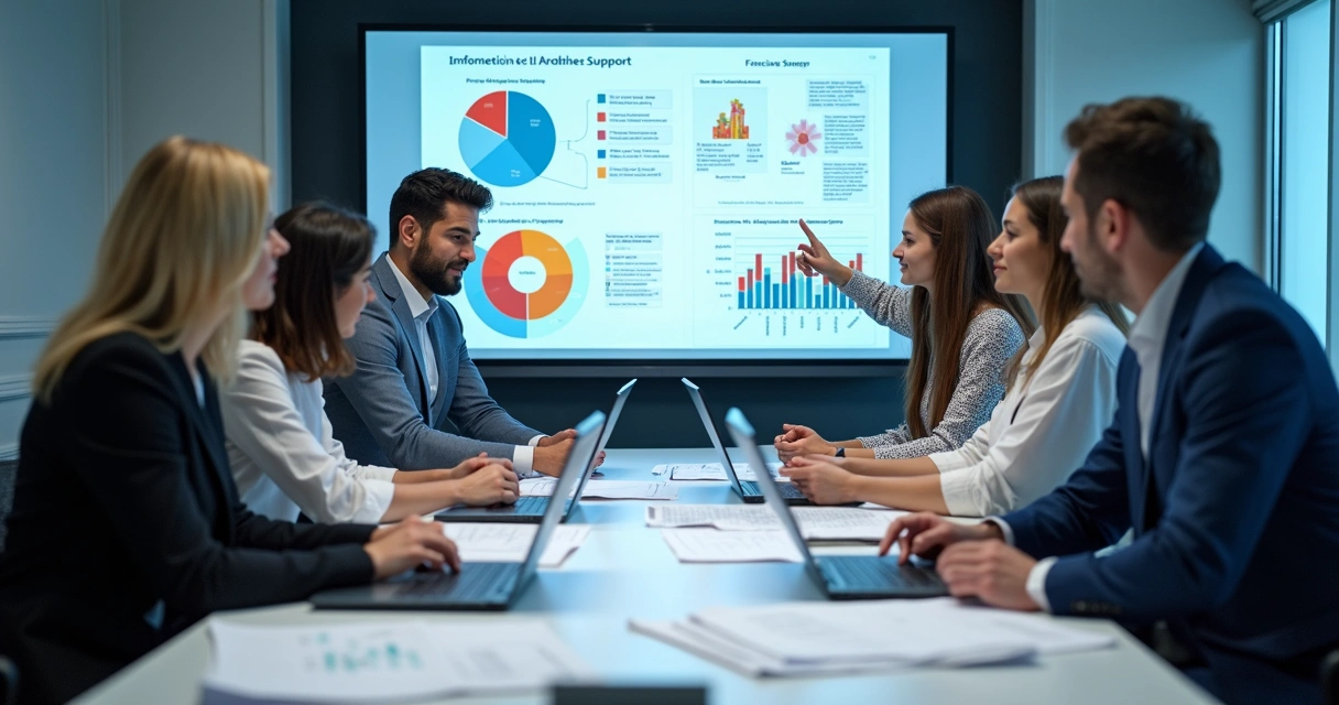 Equipe de franqueadora discutindo implementação de IA no suporte 