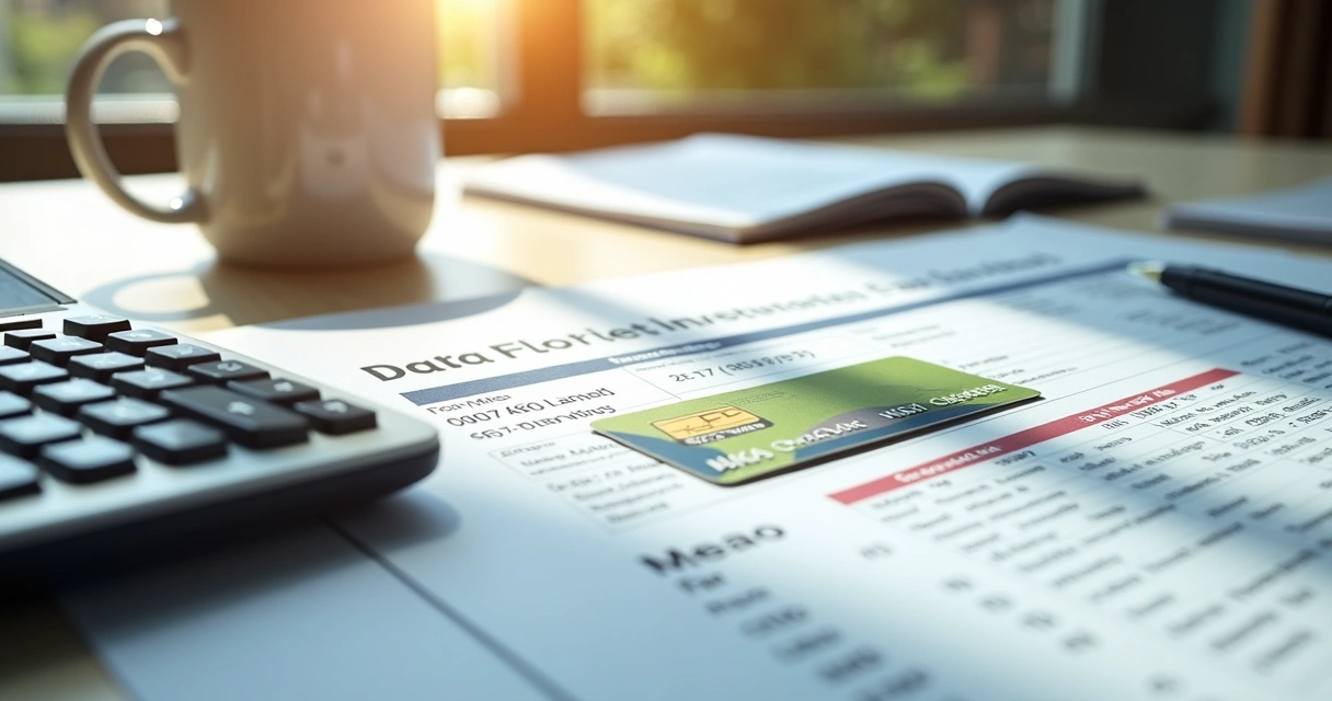 Documentação de imposto de renda de investimentos em uma mesa 