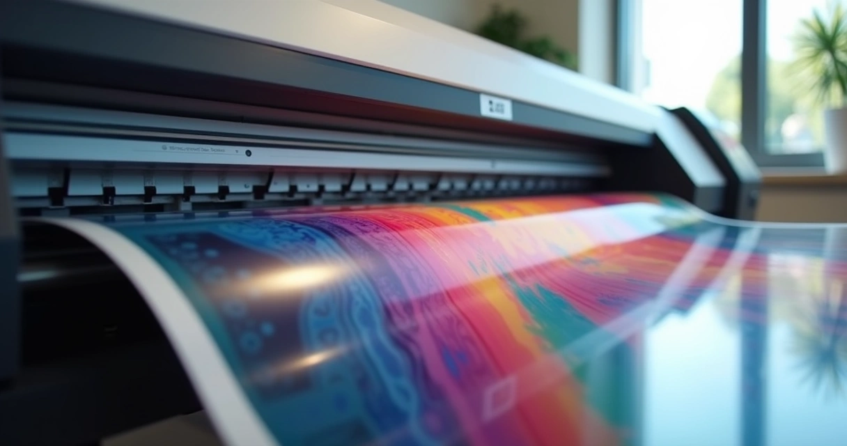 Plotter de grande formato com bobina de papel fotográfico brilhante 