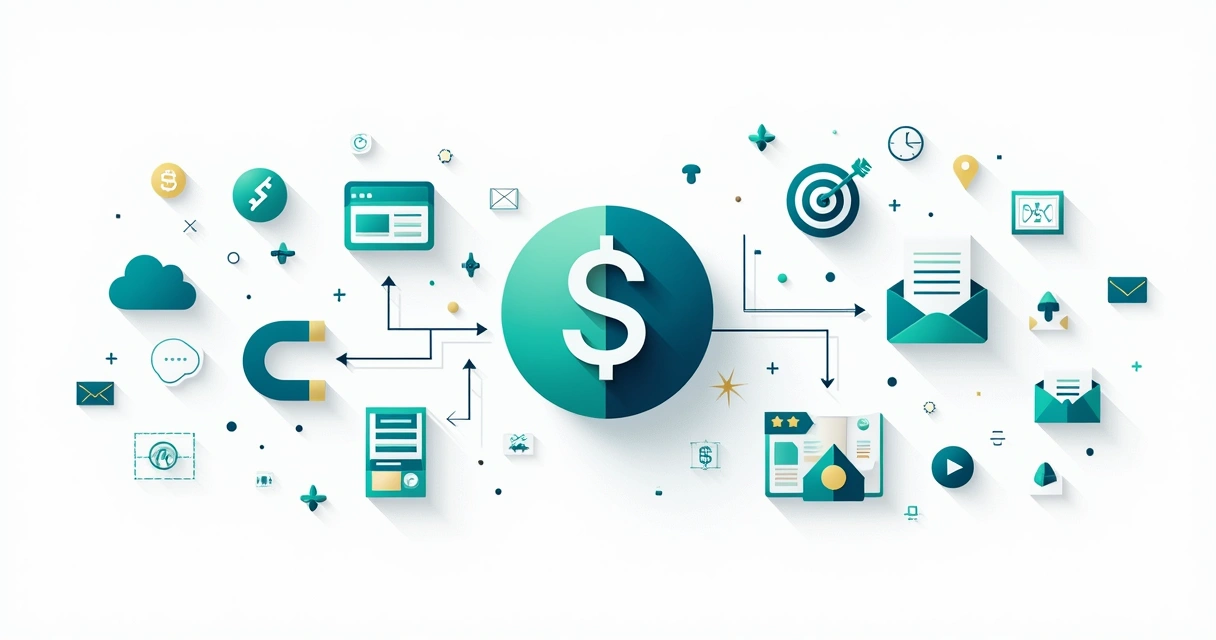 Inbound e outbound representados por ícones conectados 