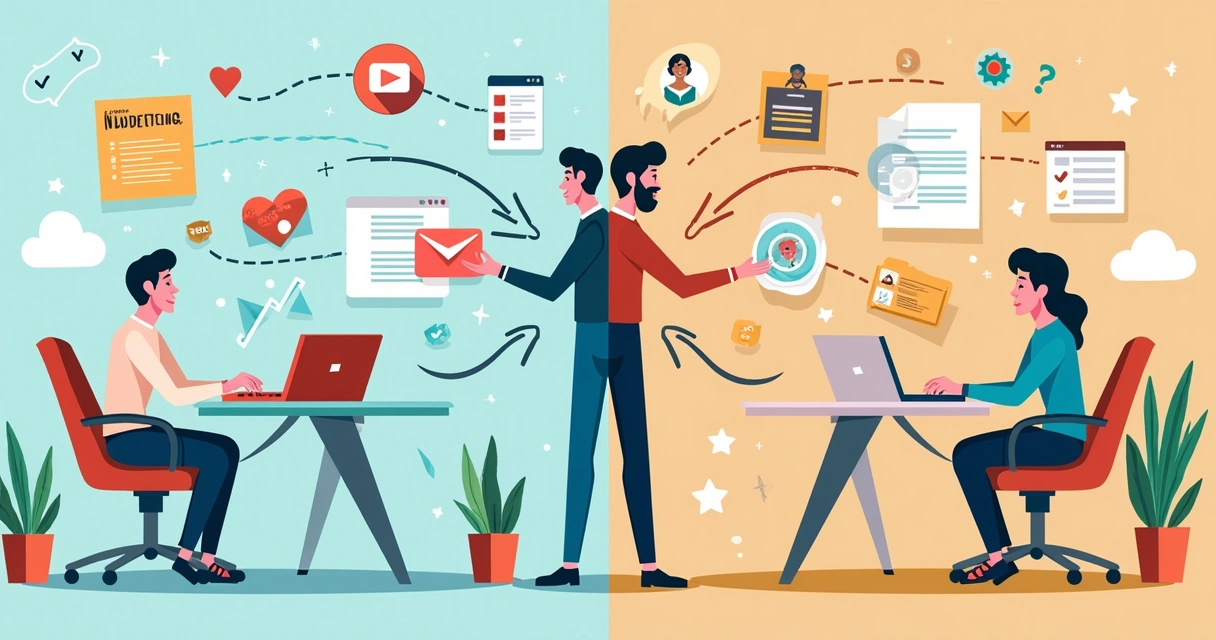 Integração de inbound e outbound marketing