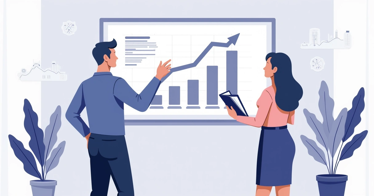 Representação de pessoas analisando gráficos e planilhas sobre incentivos fiscais 