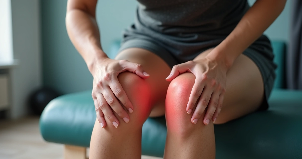 Leve inchaço no joelho após atividade física 