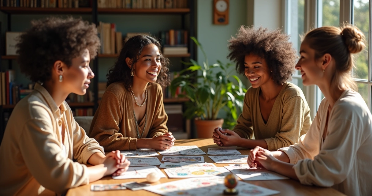 Group of spiritual advisors from different backgrounds 