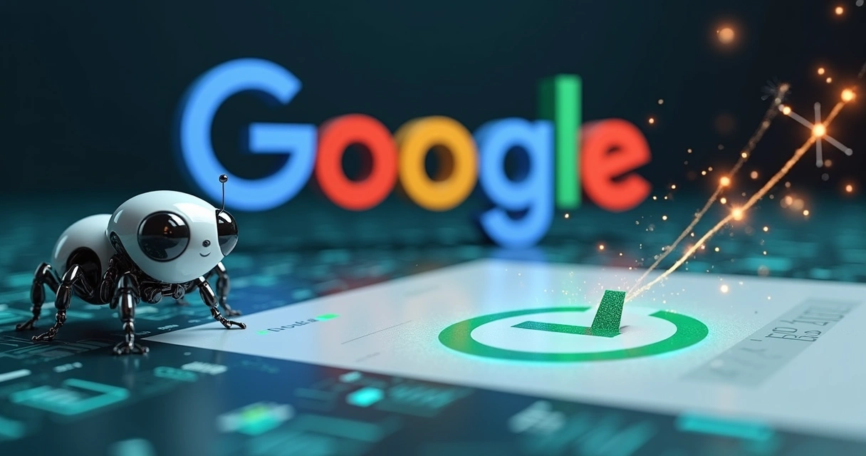 Robô indexando página web no Google 
