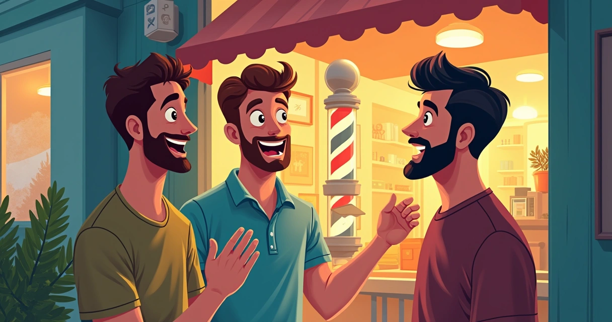 Cliente recomendando barbearia para amigo 