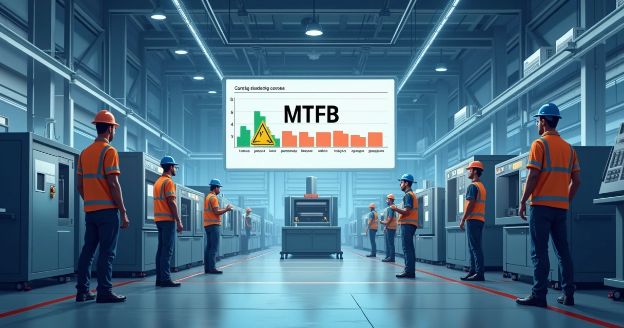 Diagrama mostra máquina parada, linhas do tempo separando horas produtivas e horas de parada técnica