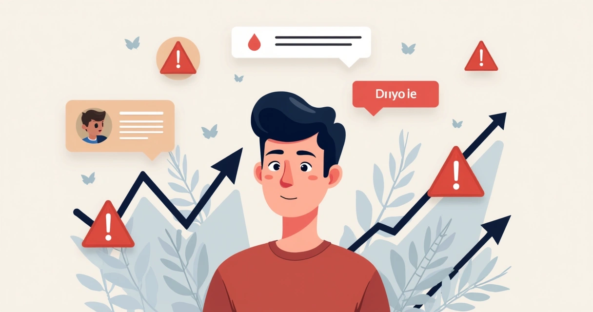 Influenciador rodeado por sinais de alerta em redes sociais 