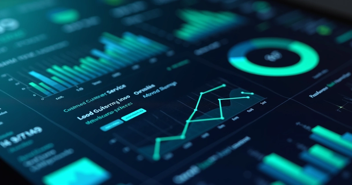 Painel digital com KPIs de atendimento ao cliente em destaque