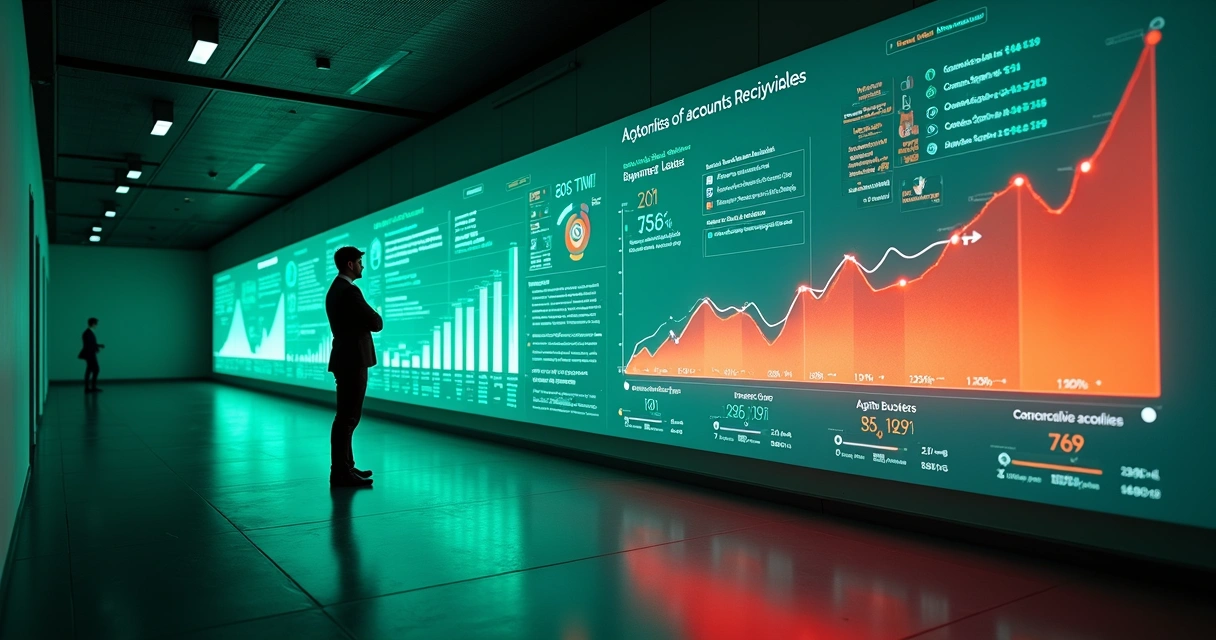 Gestor analisa linha do tempo financeira com indicadores de atraso destacados 