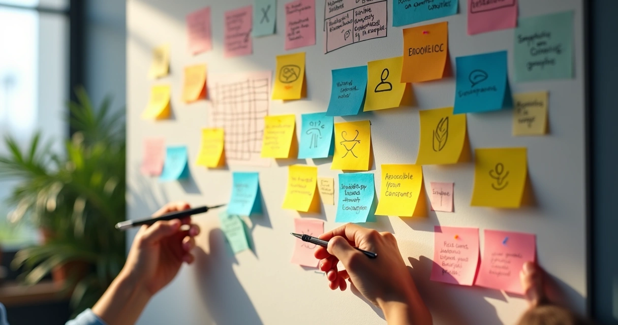 Quadro com indicadores visuais sinalizando consciência em um time remoto 