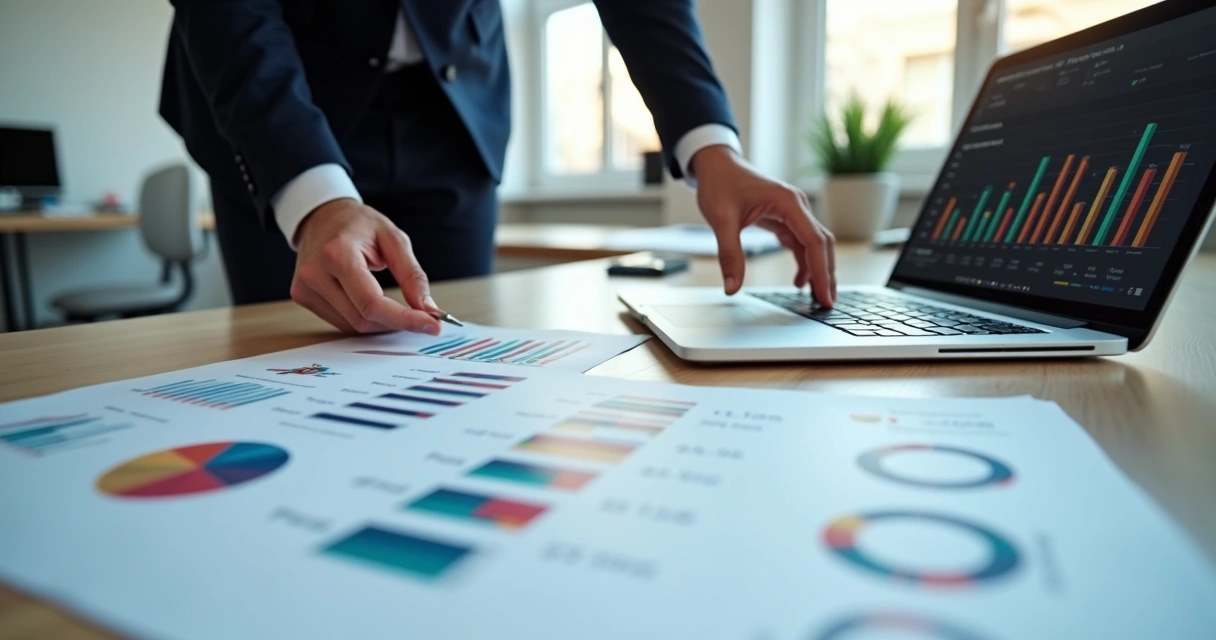 Gráficos de desempenho e análise de clipping de imprensa 