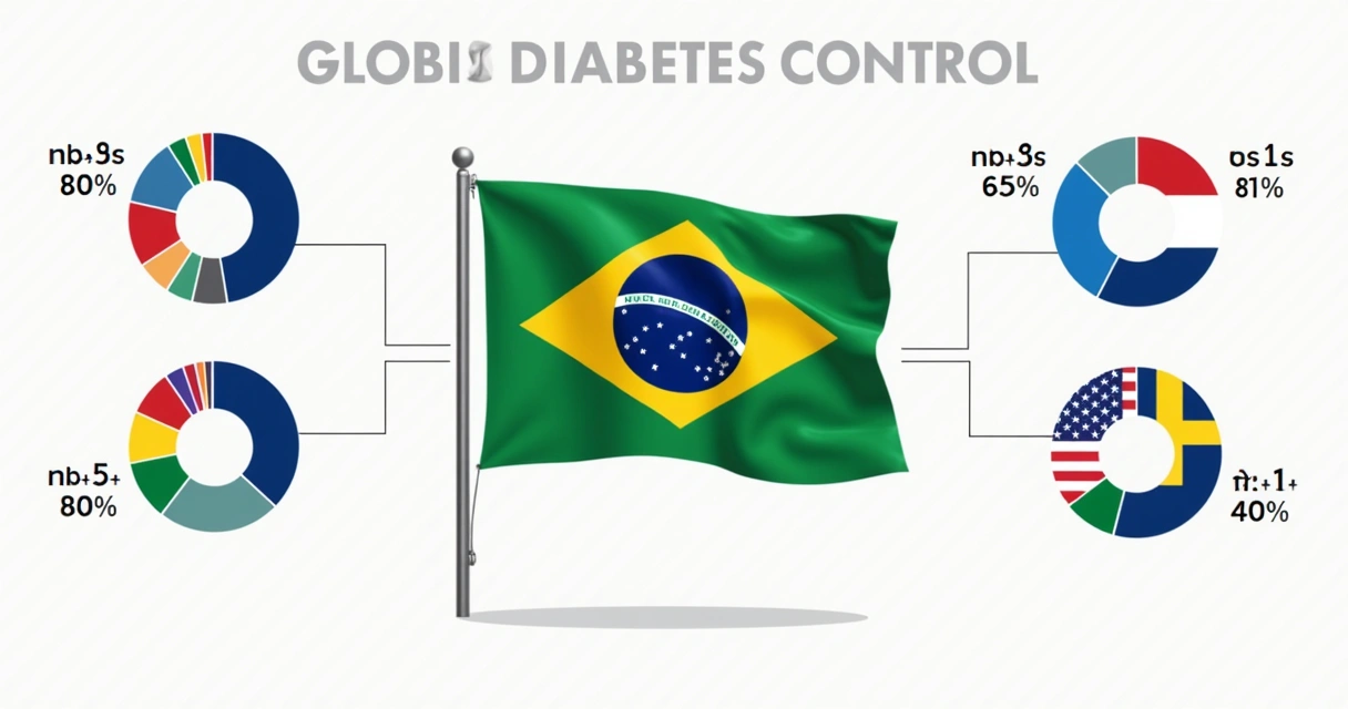 Indicadores de controle do diabetes no Brasil comparados ao mundo 