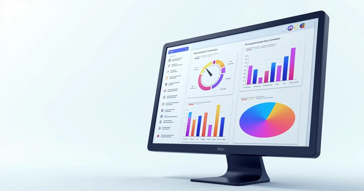 Dashboard mostrando indicadores e progresso de tarefas entregues 