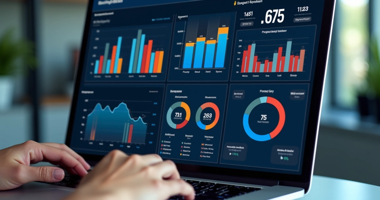 Painel digital com métricas e indicadores de escola esportiva