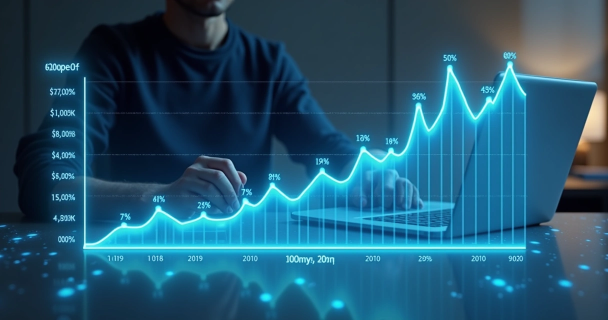Gráfico mostrando queda nas respostas ao longo de uma pesquisa online 