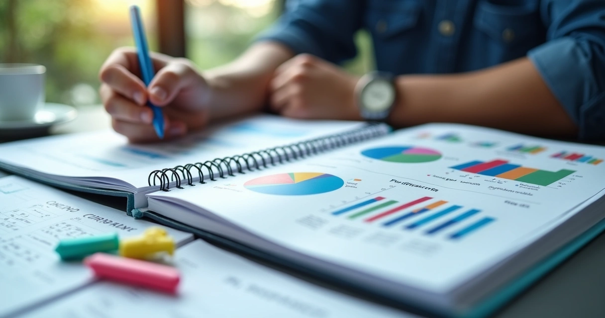 Indicadores financeiros de um fundo FIDC na tela de um notebook 