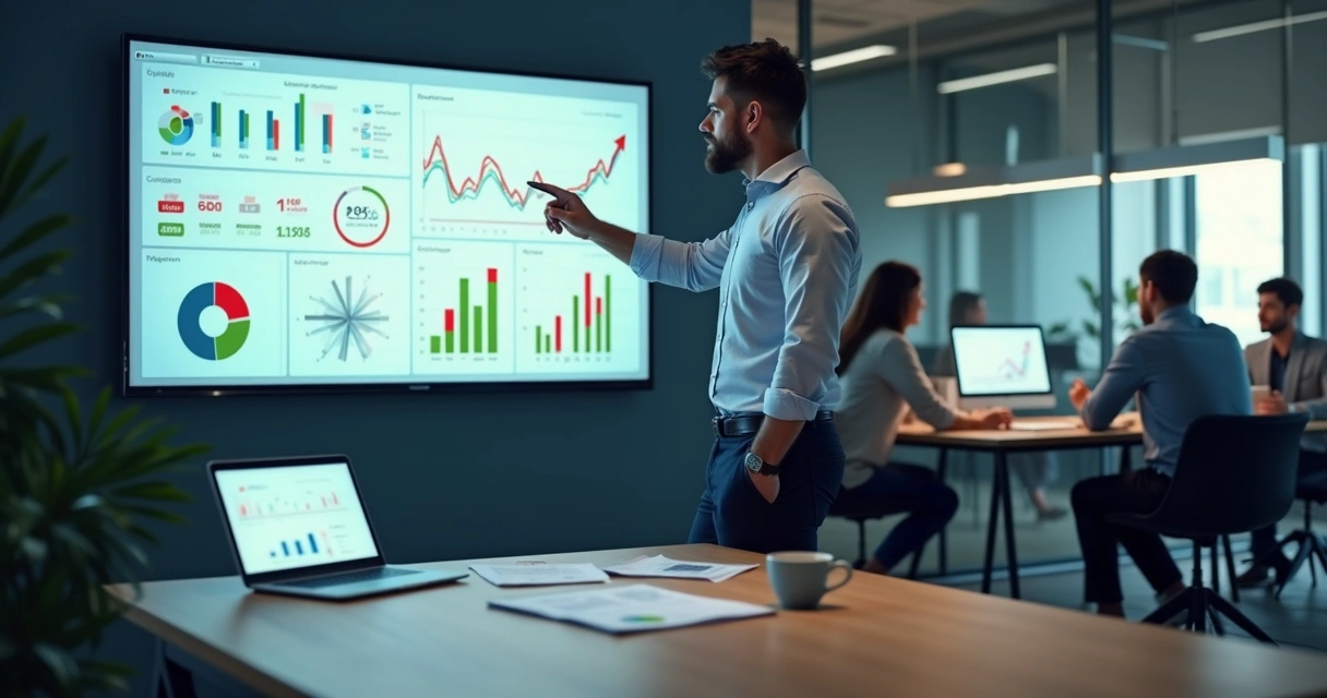 Gestor analisando painel de indicadores para identificar gargalos operacionais na PME 