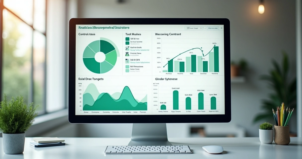 Dashboard de indicadores de contratos empresariais com gráficos e alertas 