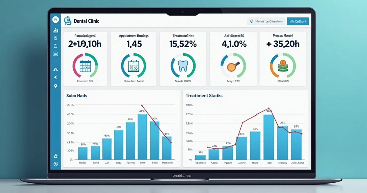 Dashboard de métricas de marketing com indicadores de conversão 