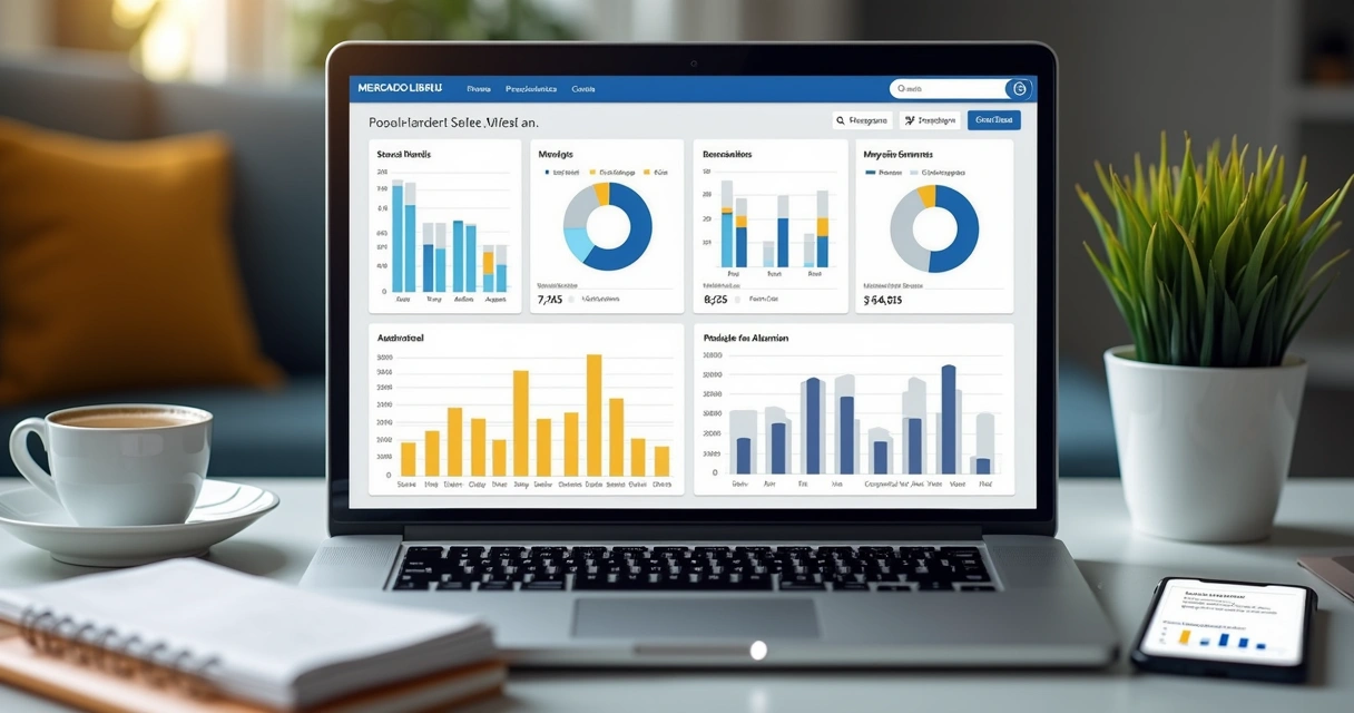 Dashboard com indicadores de vendas e estoque para vendedores Full 