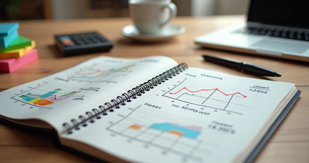 Indicadores anotados de satisfação e preço em caderno de PME 