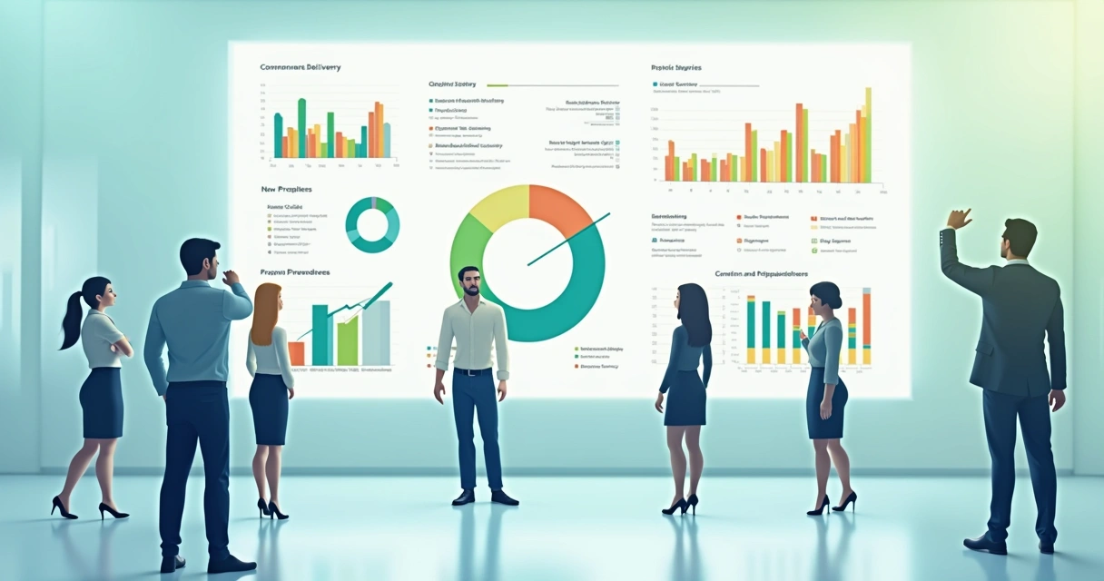 Indicadores visuais de progresso em entregas de projeto 
