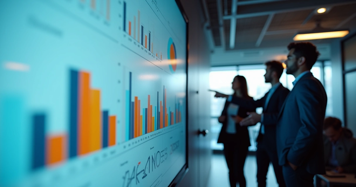 Dashboard digital mostrando indicadores de qualidade em tempo real 