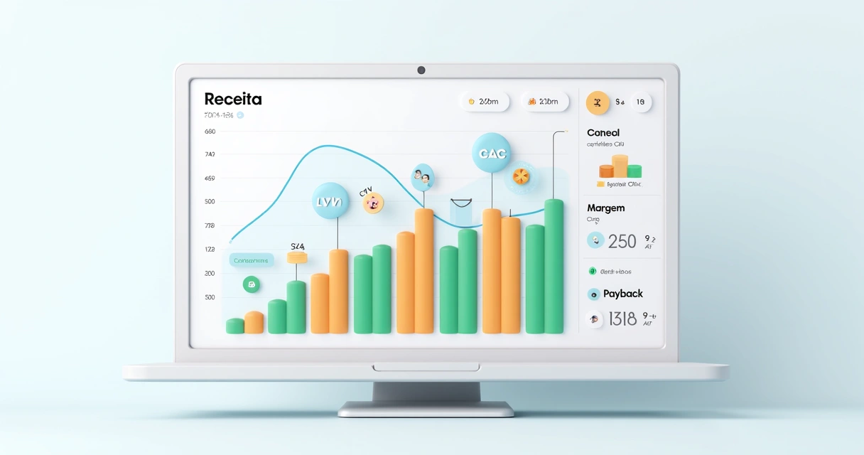 Como apresentar o ROI do programa de parcerias para o CFO Dashboard mostrando gráficos de receita, CAC e LTV de parcerias