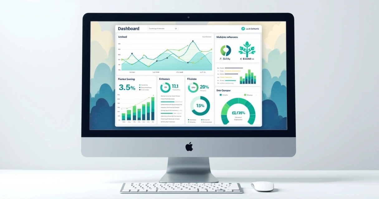 Dashboard digital de indicadores de ROI na automação em nuvem 
