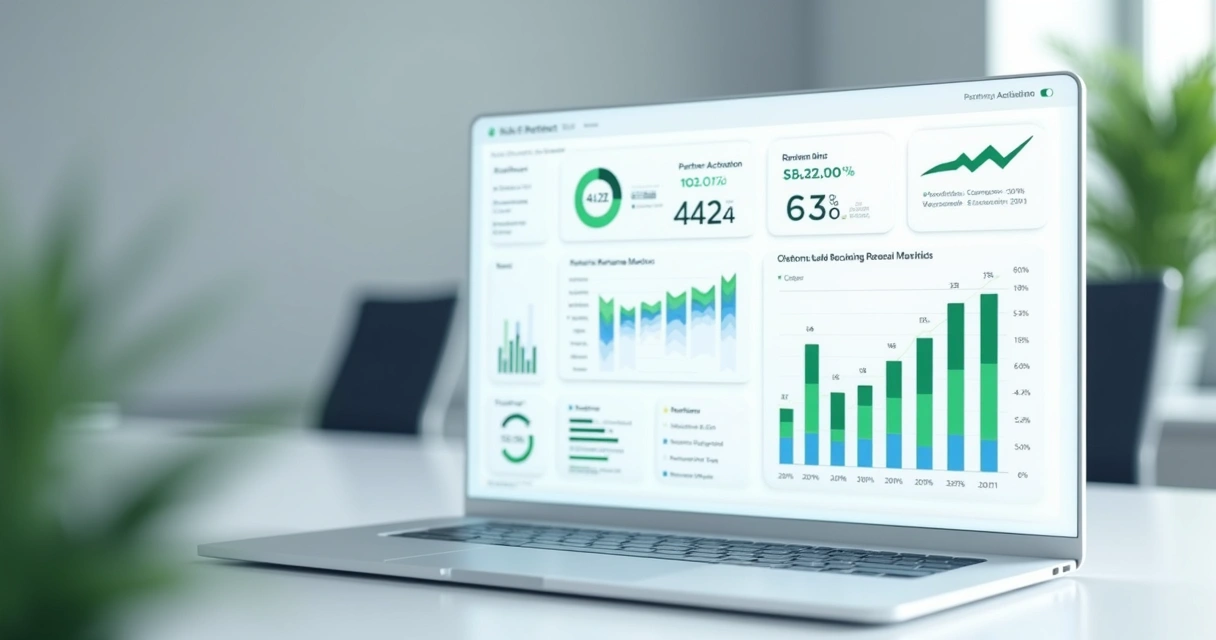 Painel de indicadores de sucesso de PRM em SaaS 