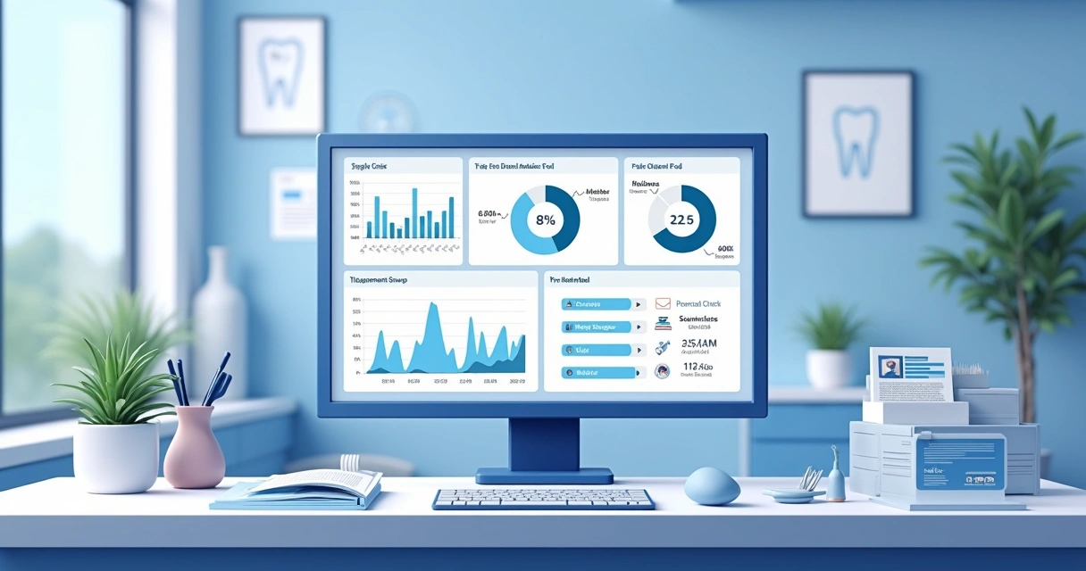 Painel de indicadores de telegram para clínicas, mostrando gráficos de engajamento