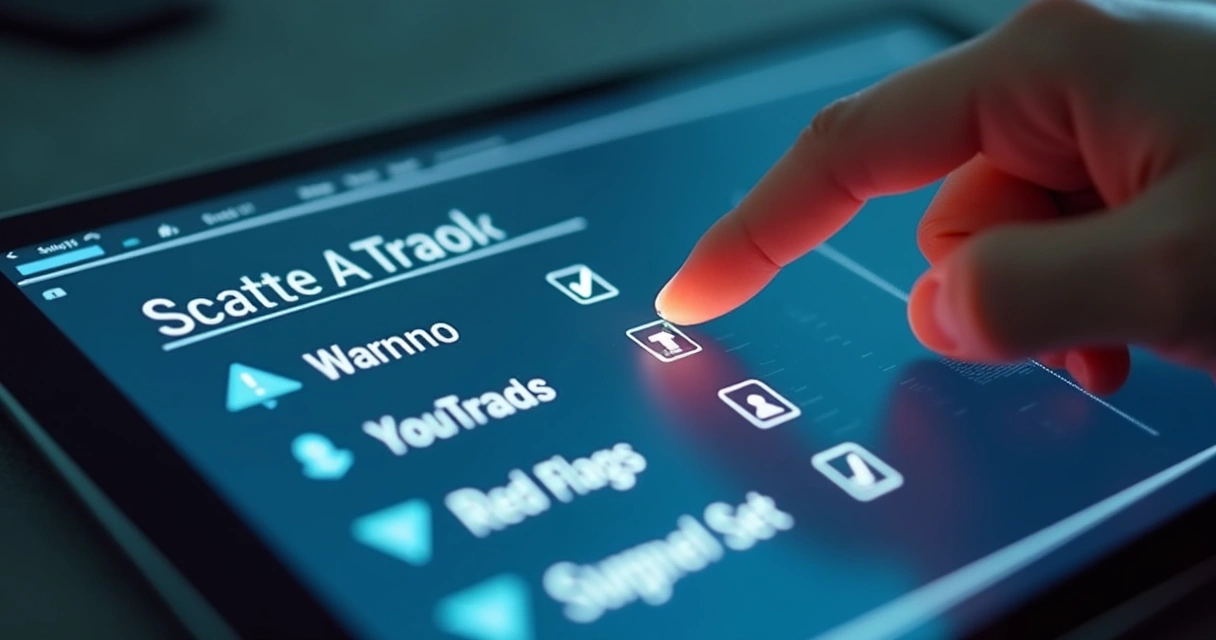 Lista digital de sinais de golpe de bot de trading