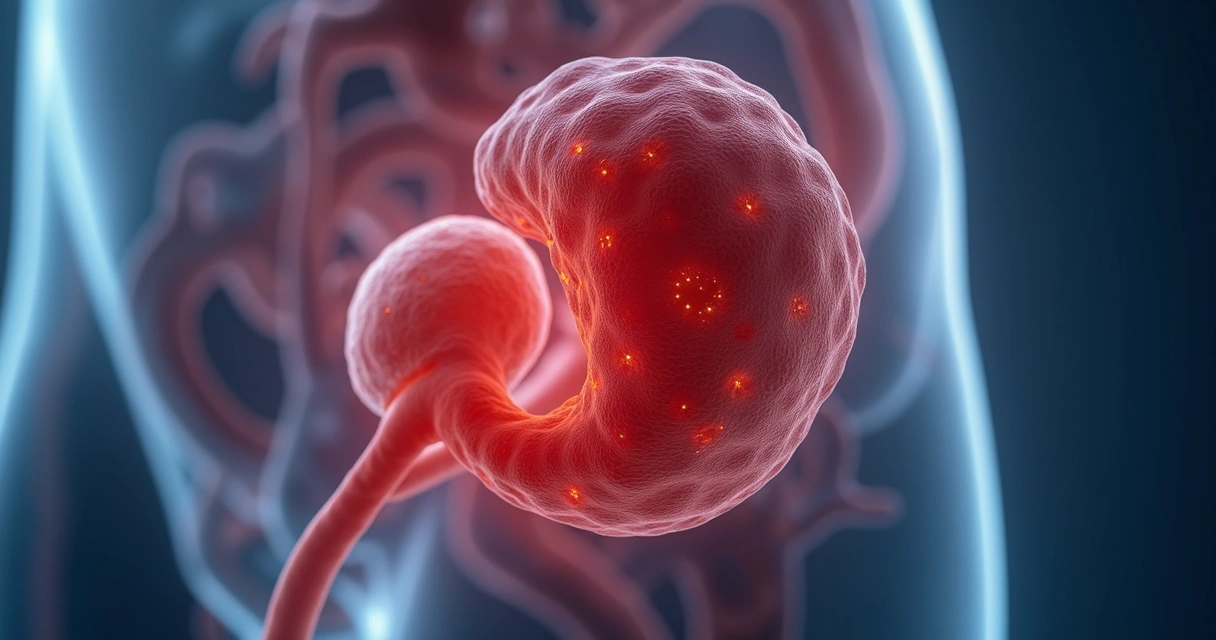 Representação da inflamação no testículo e epidídimo