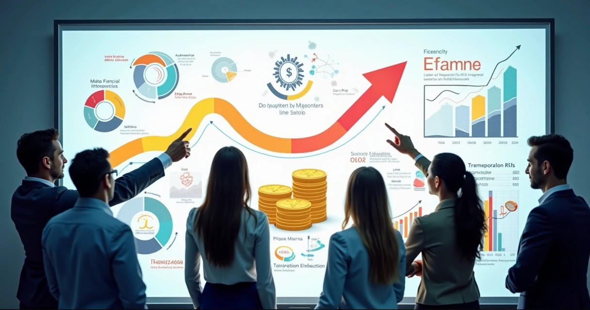Infográfico mostrando impactos financeiros da solução B2B 
