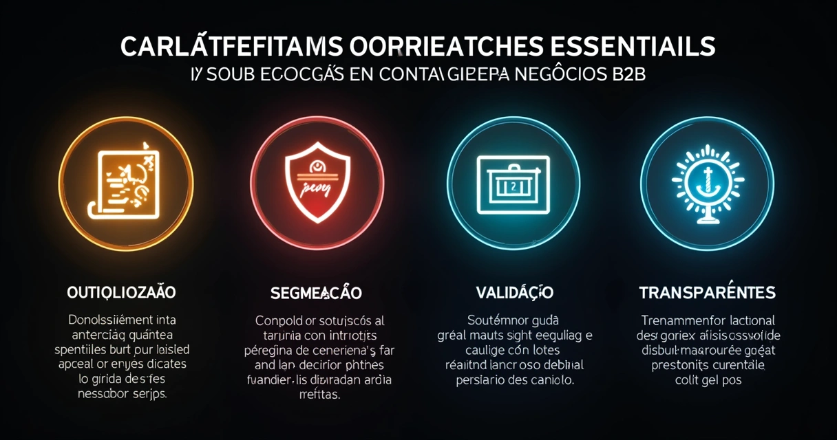 Infográfico destacando características de lista de contatos confiável 