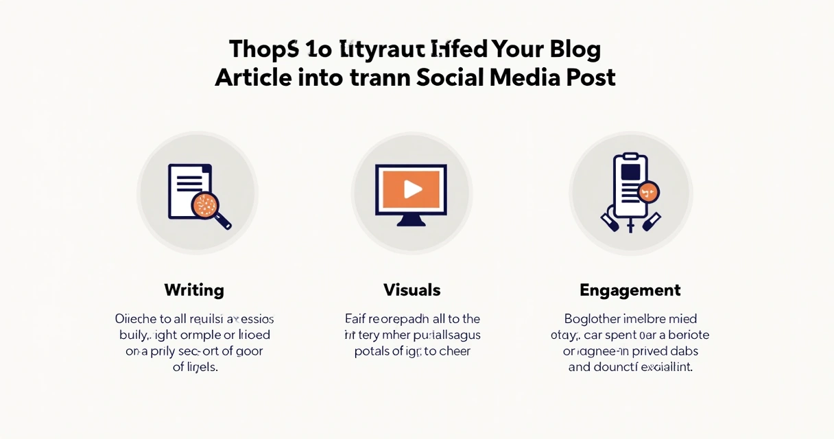 Infográfico compacto sobre adaptação de artigos para redes sociais 