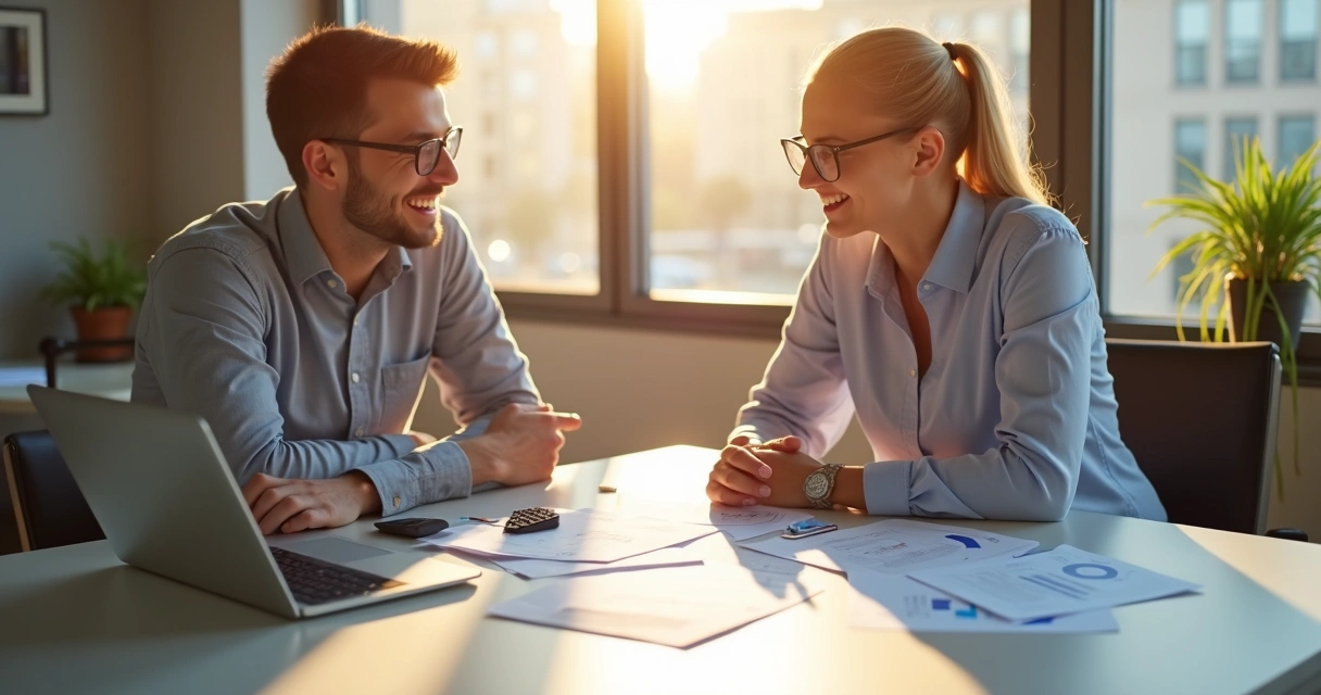 Empreendedor digital feliz com contabilidade especializada 