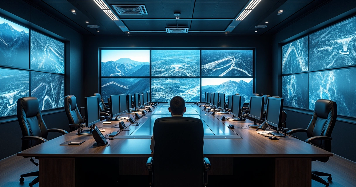 Painel com DVR, câmeras e monitores em infraestrutura de segurança 