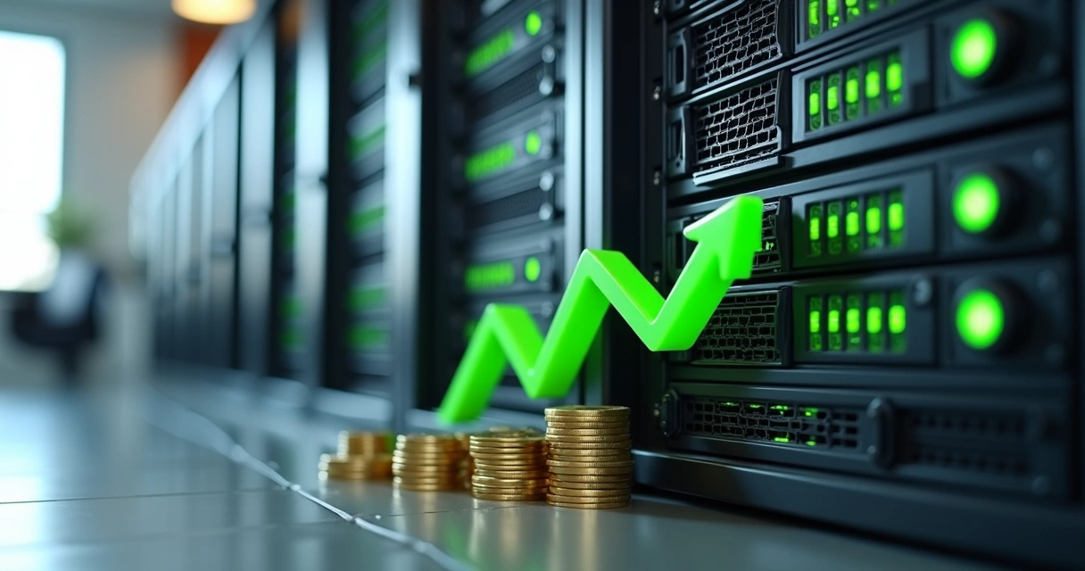 Servidor representando redução de custos 