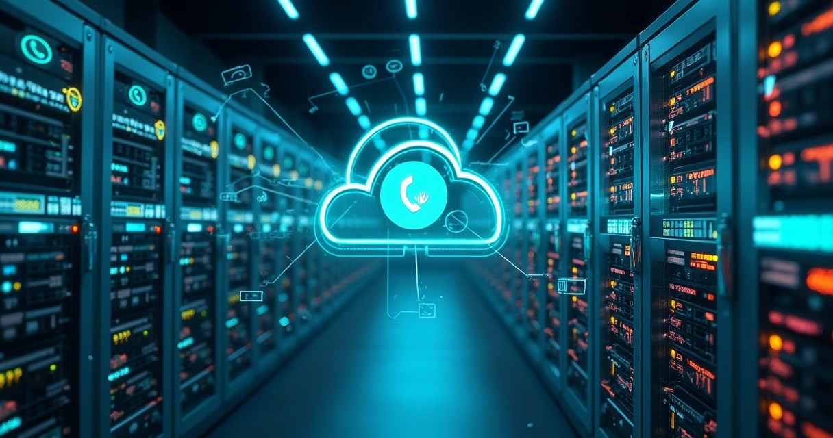 Infraestrutura distribuída, com múltiplos servidores conectando diversos números do WhatsApp e painéis de controle em nuvem 