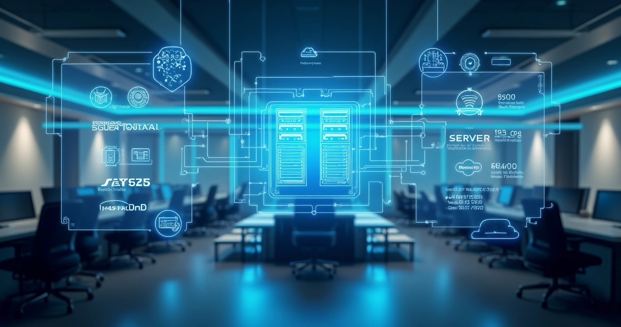 Painel digital mostrando infraestrutura hiperconvergente para governo