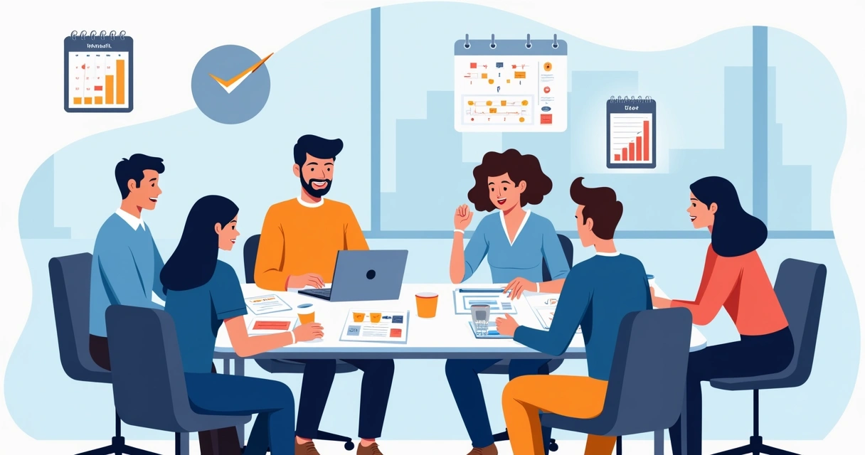 Empreendedores ajustando loja virtual com produtos de tendência 