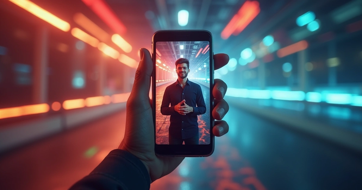 Impactful opening of a short video with vibrant colors and highlighted text