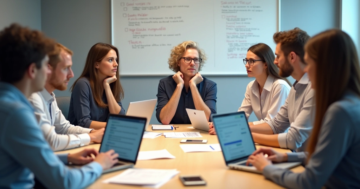 Colaboradores usando planilhas para onboarding 