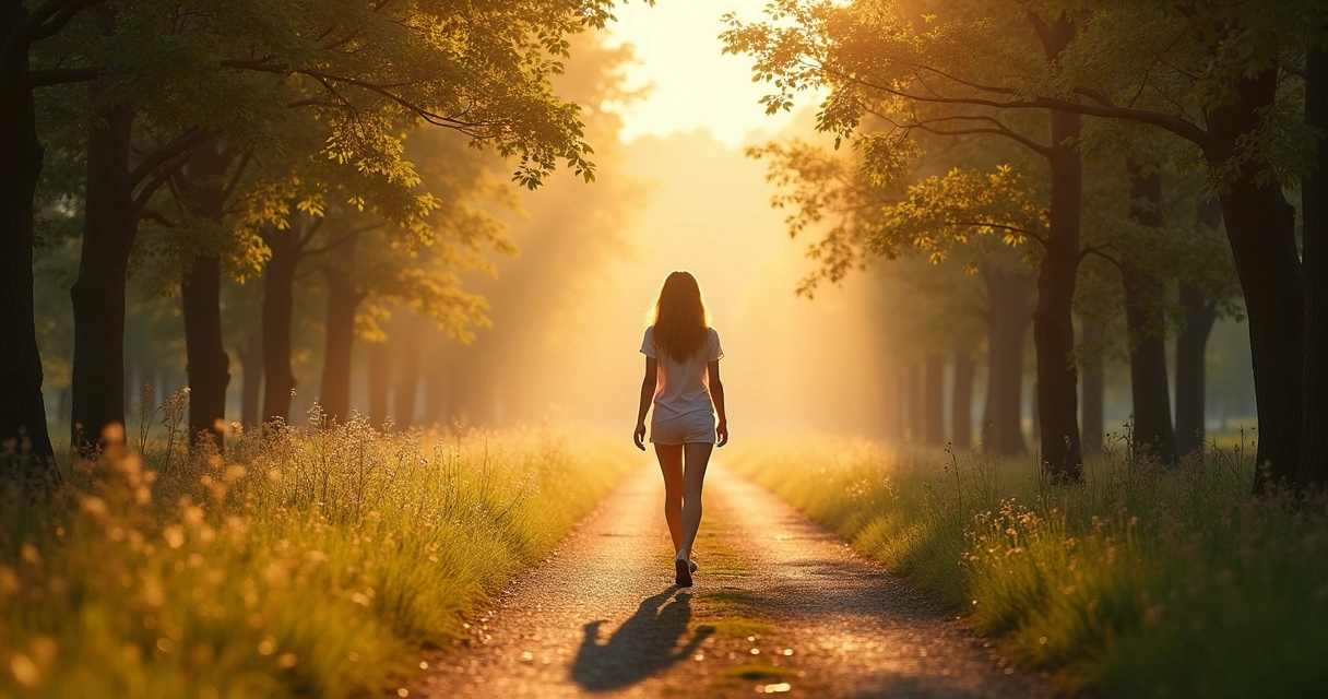 Person walking a clear path symbolizing breaking free from emotional patterns 