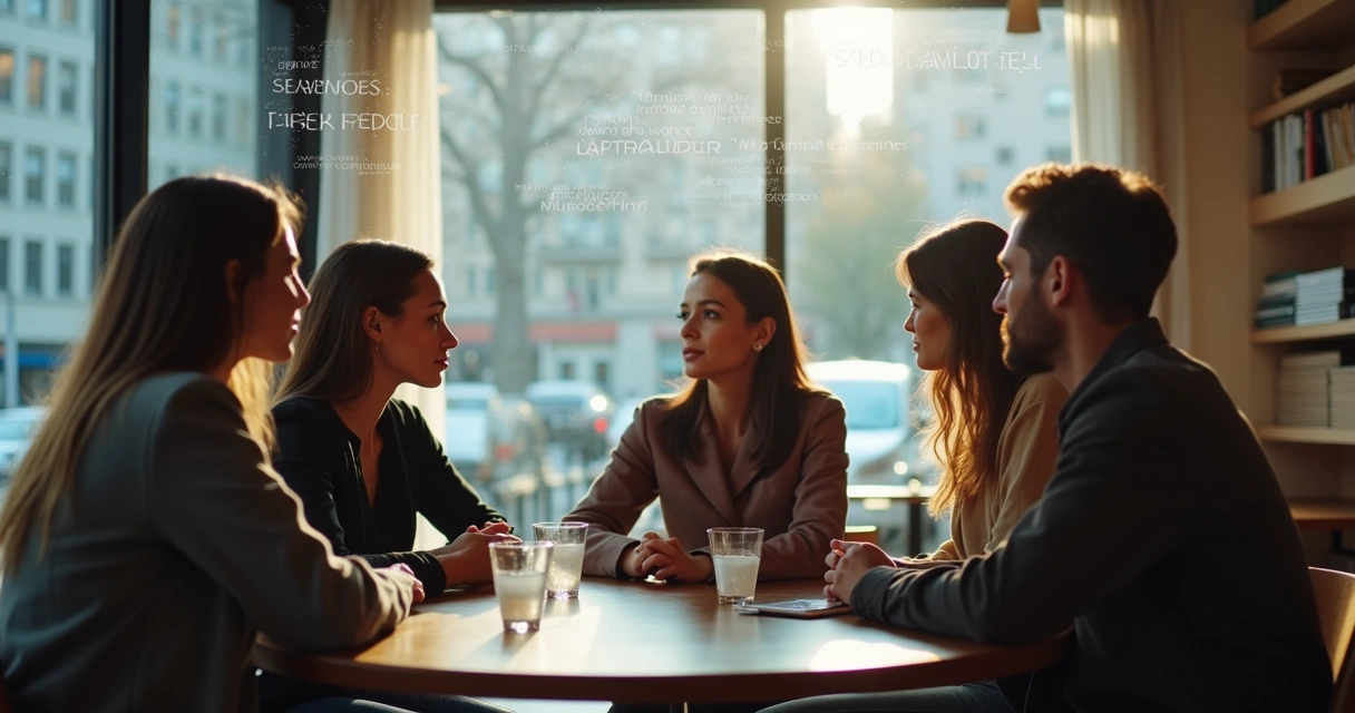 How inner language shapes belief adoption in peer circles