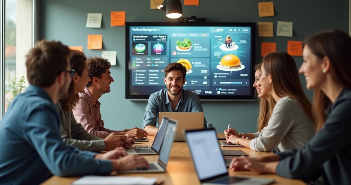 Equipe de tecnologia discute inovações em delivery 