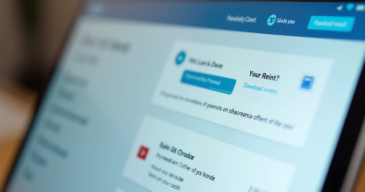 Tela de um portal de inquilino permitindo o pagamento de aluguel com boleto ou PIX 