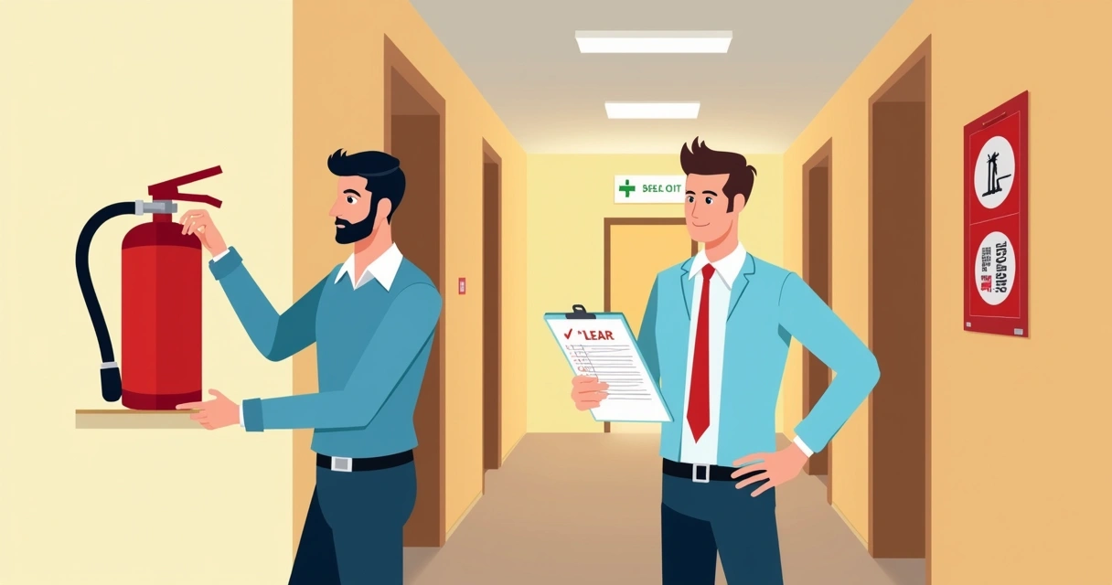 Inspeção de equipamentos de incêndio em condomínio 